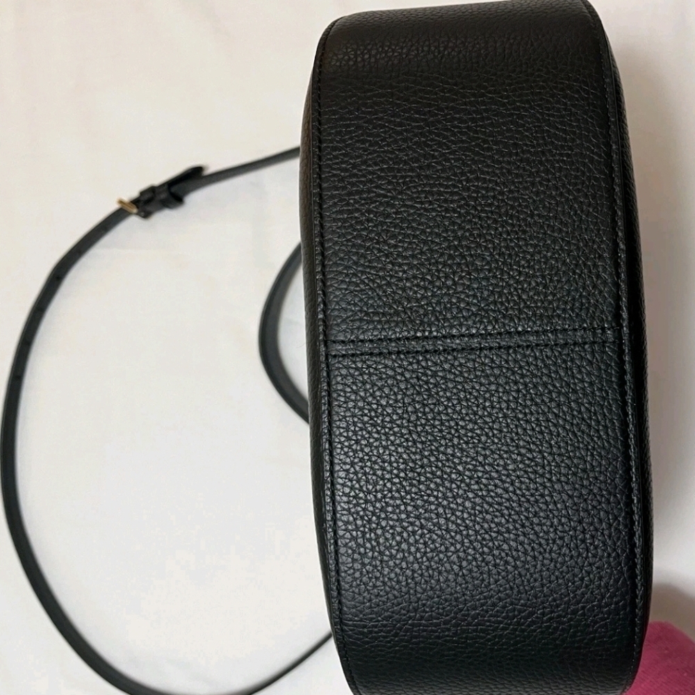 Kate Spade Janie Black Pebbled Leather Shoulder Bag Crossbody Purse Hobo KE660 - Picture 8 of 11